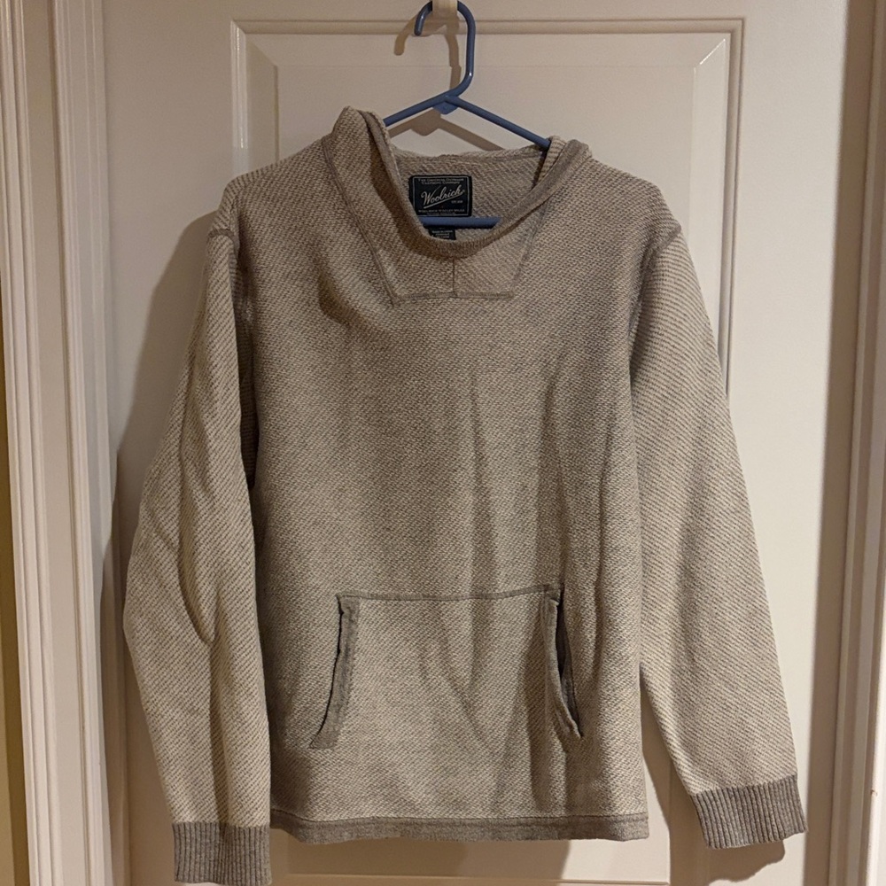 Woolrich Tan Knit Hooded Pullover